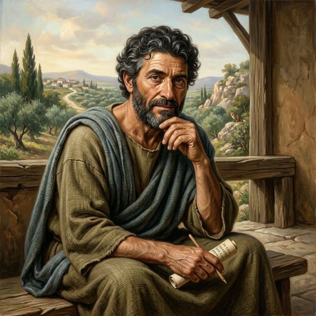 AI-assisted portrait of Aesop