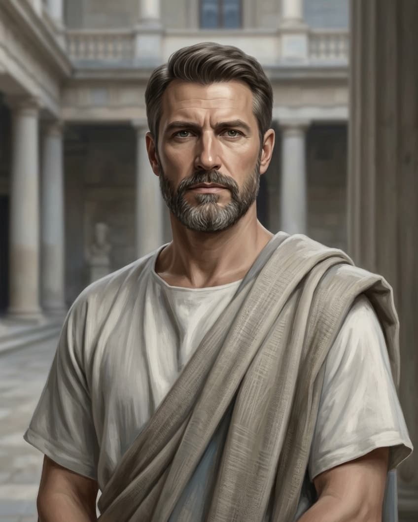 AI-assisted portrait of Anytus