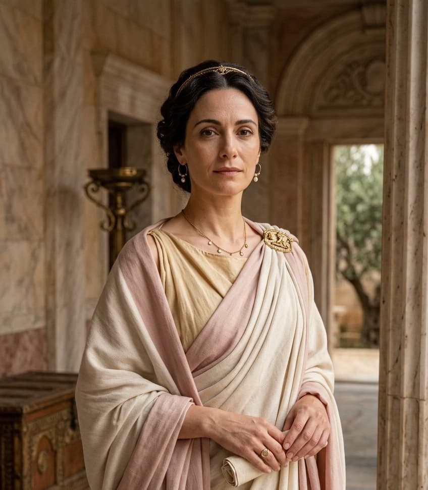 AI-assisted portrait of Doris of Locris