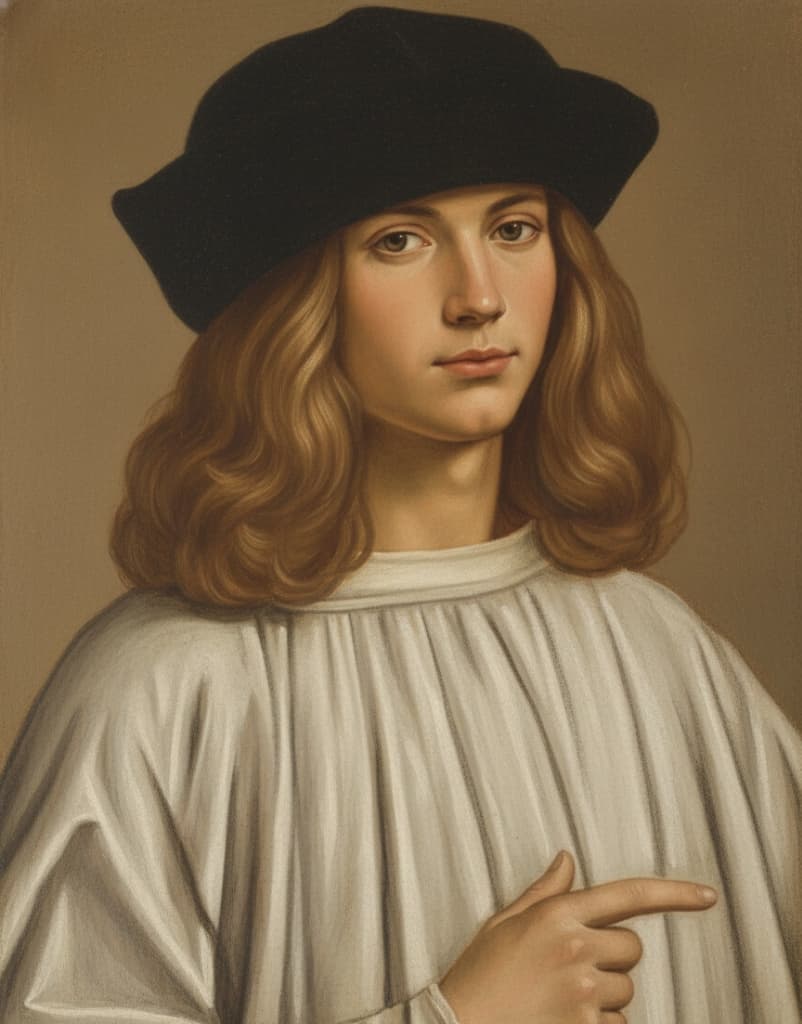 AI-assisted Portrait of Francesco Melzi