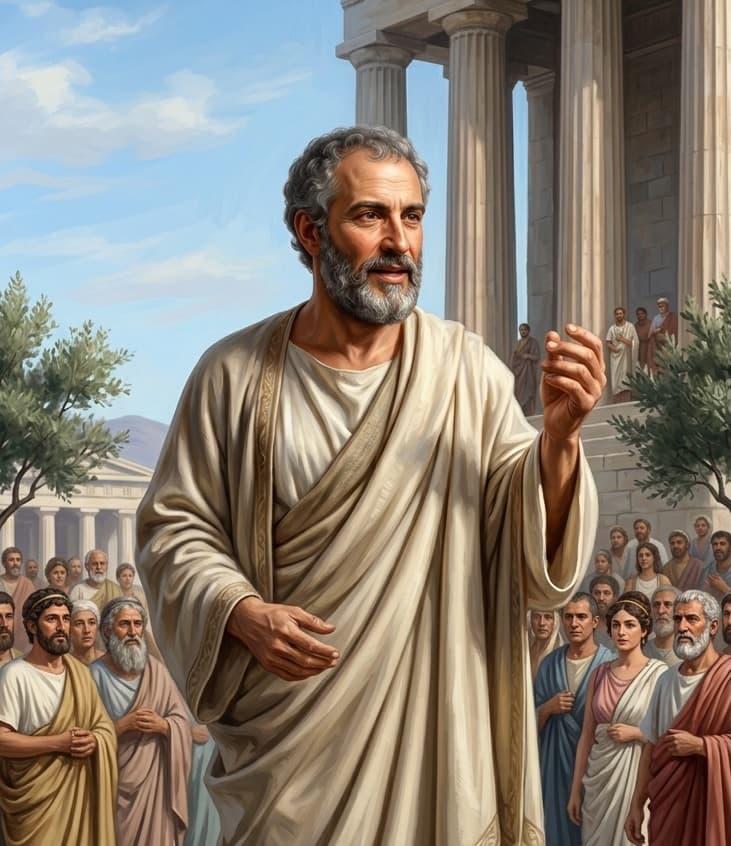 AI-assisted portrait of Gorgias