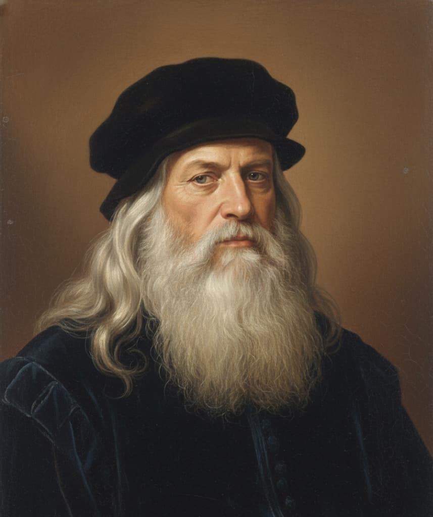 AI-assisted Portrait of Leonardo da Vinci