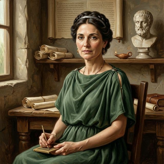 AI-assisted portrait of Pythias