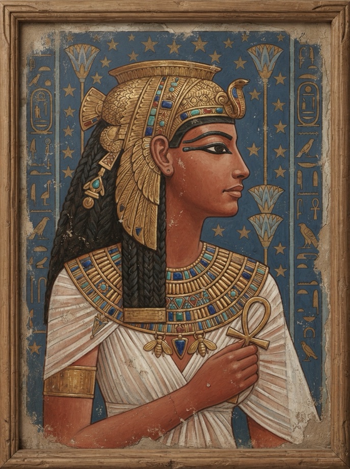 AI-assisted Portrait of Ahhotep I