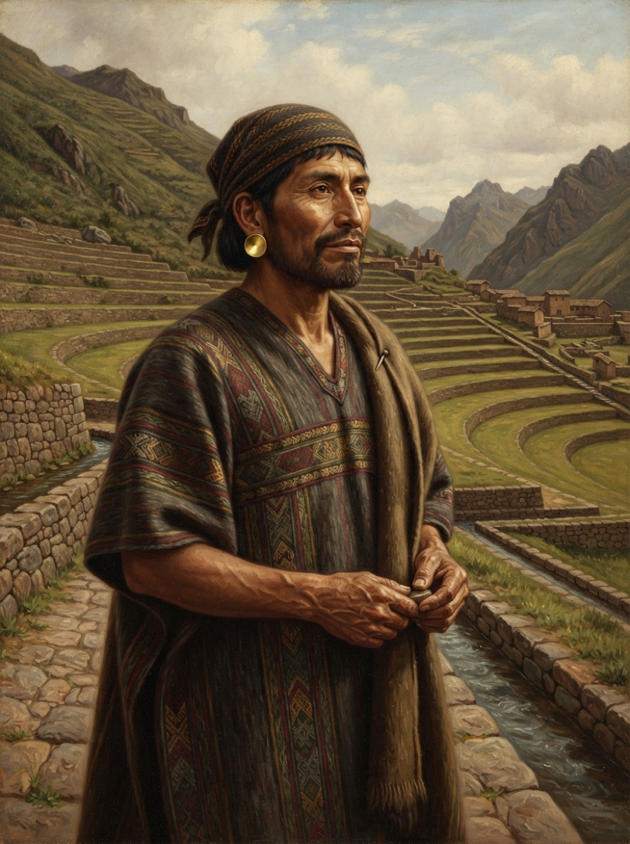 AI-assisted Portrait of Amaru Topa Inca