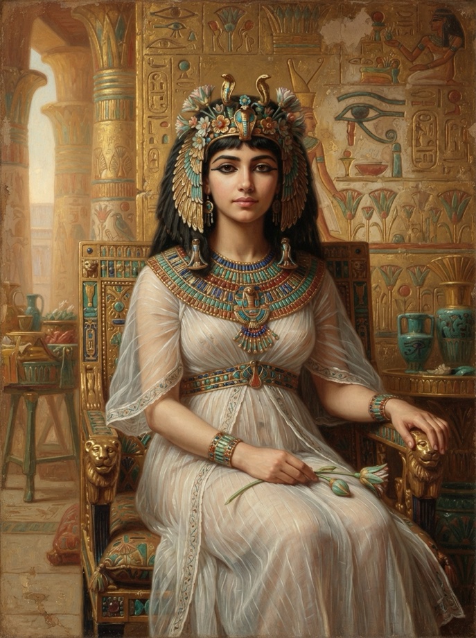 AI-assisted Portrait of Ankhesenamun