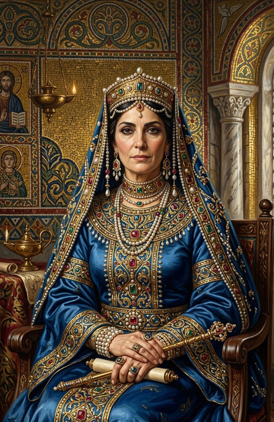AI-assisted Portrait of Antonina