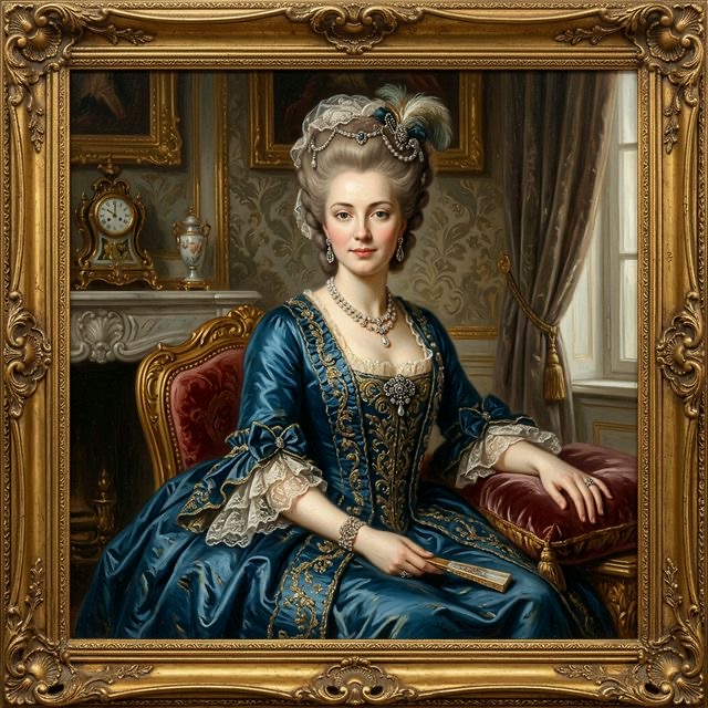 AI-assisted Portrait of Benedicta