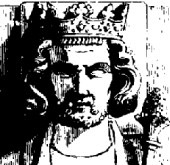 Drawing of Carloman I’s later recumbent effigy by Charles Fichot, 1848