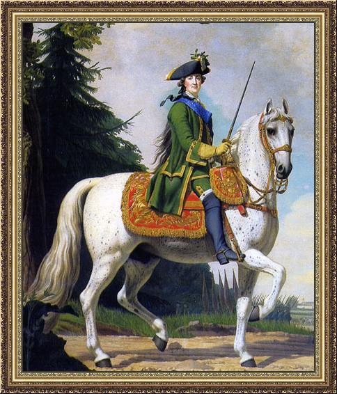Equestrian portrait of Catherine the Great by Vigilius Eriksen, 1762