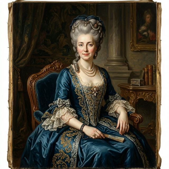 AI-assisted Portrait of Elisabeth von Sievers