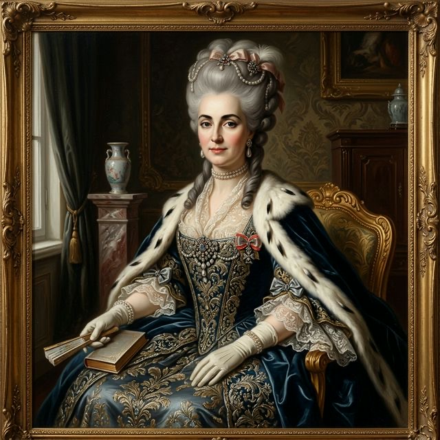 AI-assisted Portrait of Countess Elizabeth Karlovna Sivers