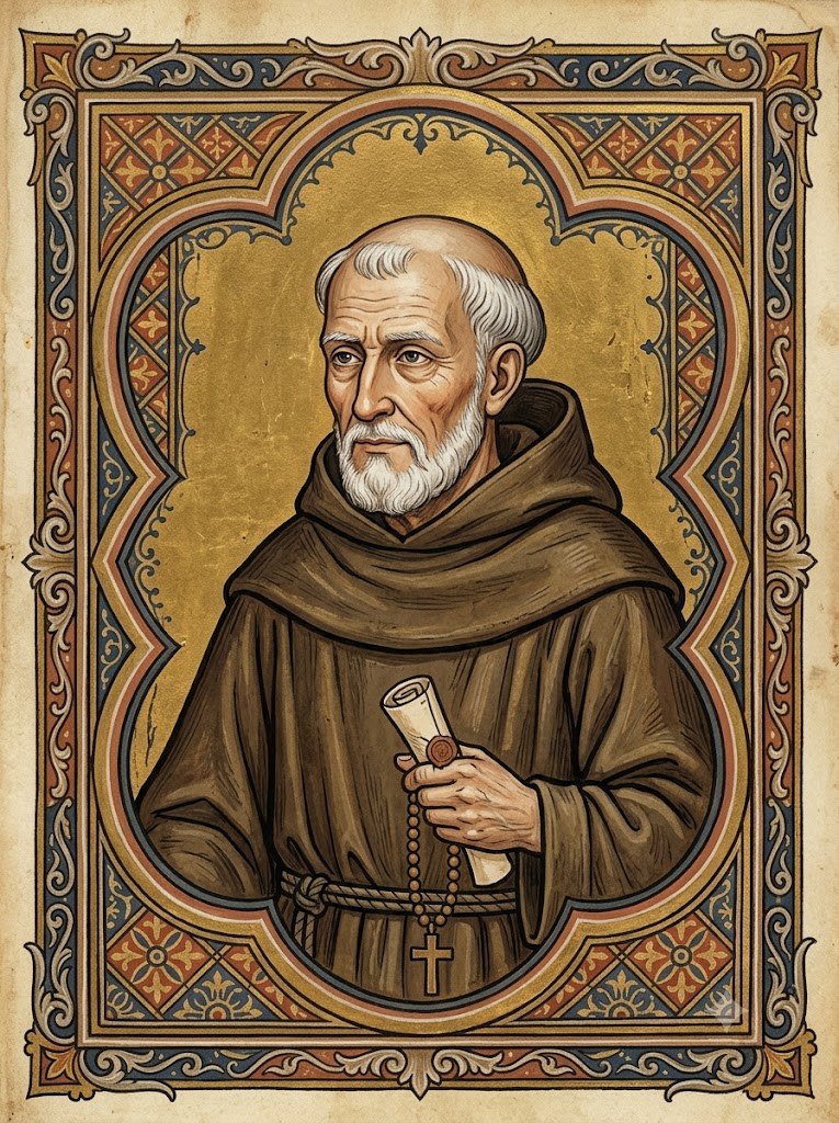 AI-assisted Portrait of Giovanni da Pian del Carpine