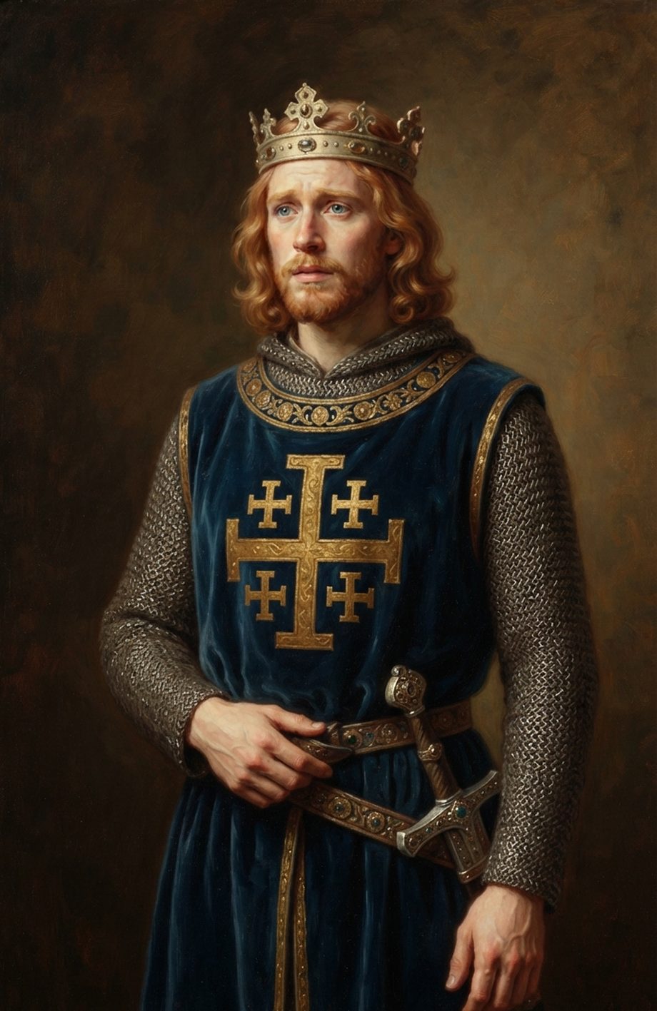 AI-assisted Portrait of Guy of Lusignan