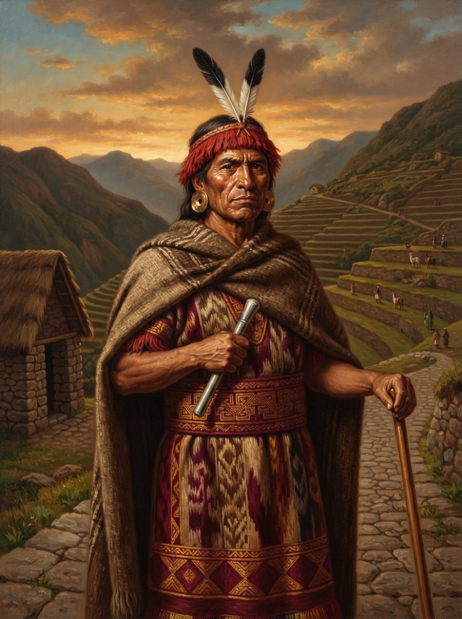 AI-assisted Portrait of Huayna Capac