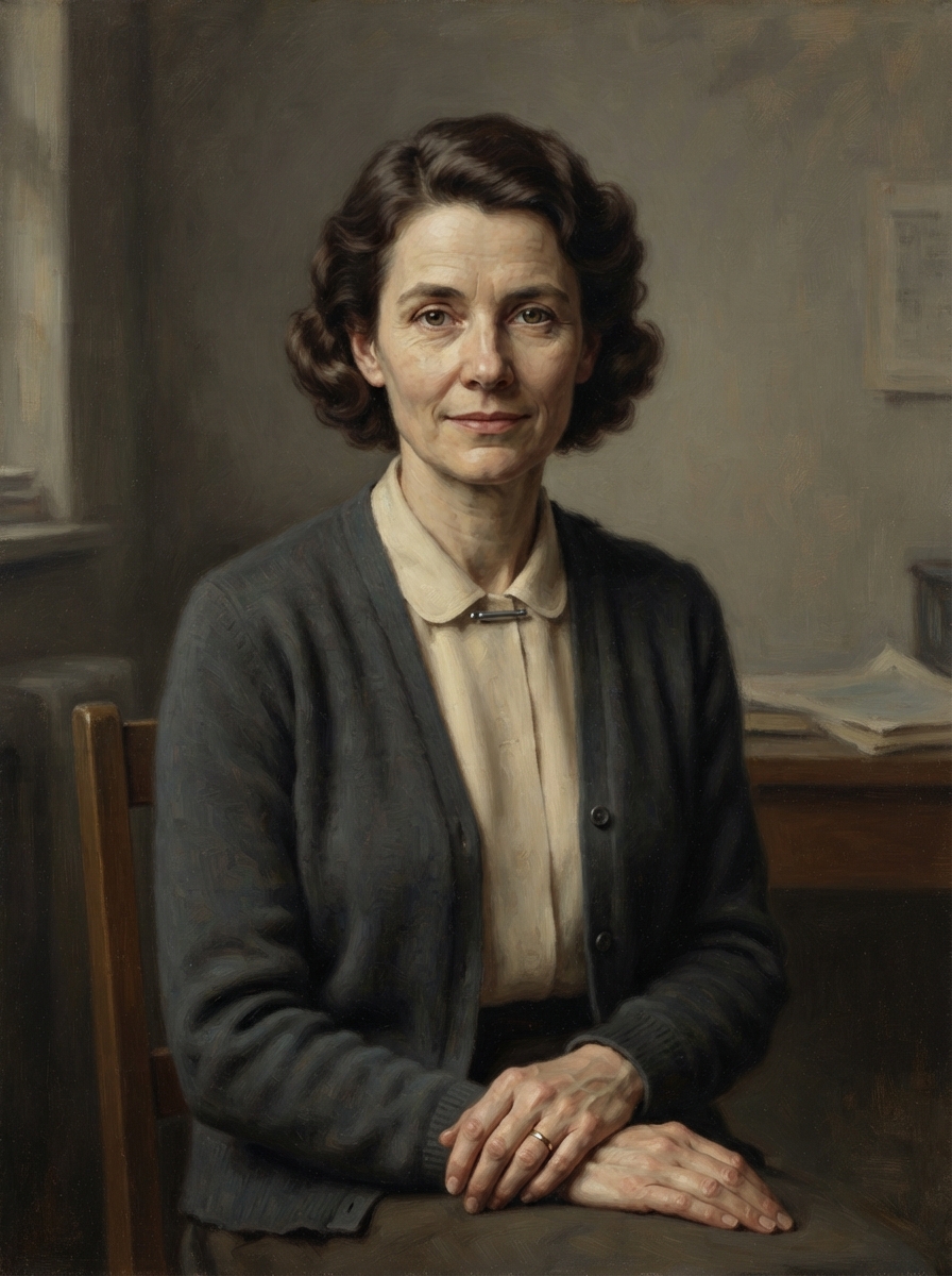 AI-assisted Portrait of Joan Clarke
