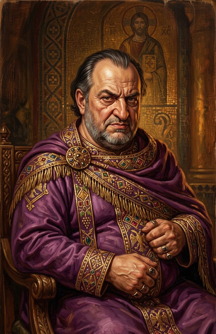 AI-assisted Portrait of John the Cappadocian