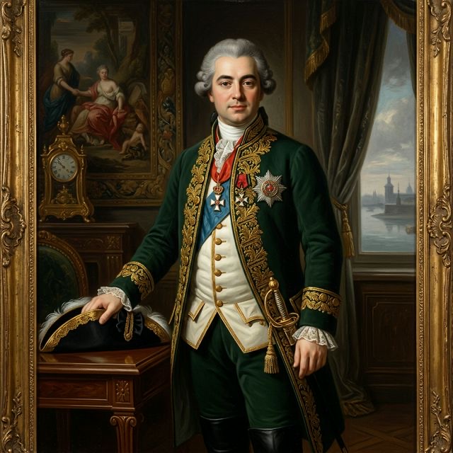 AI-assisted Portrait of Prince Nikolai Putyatin