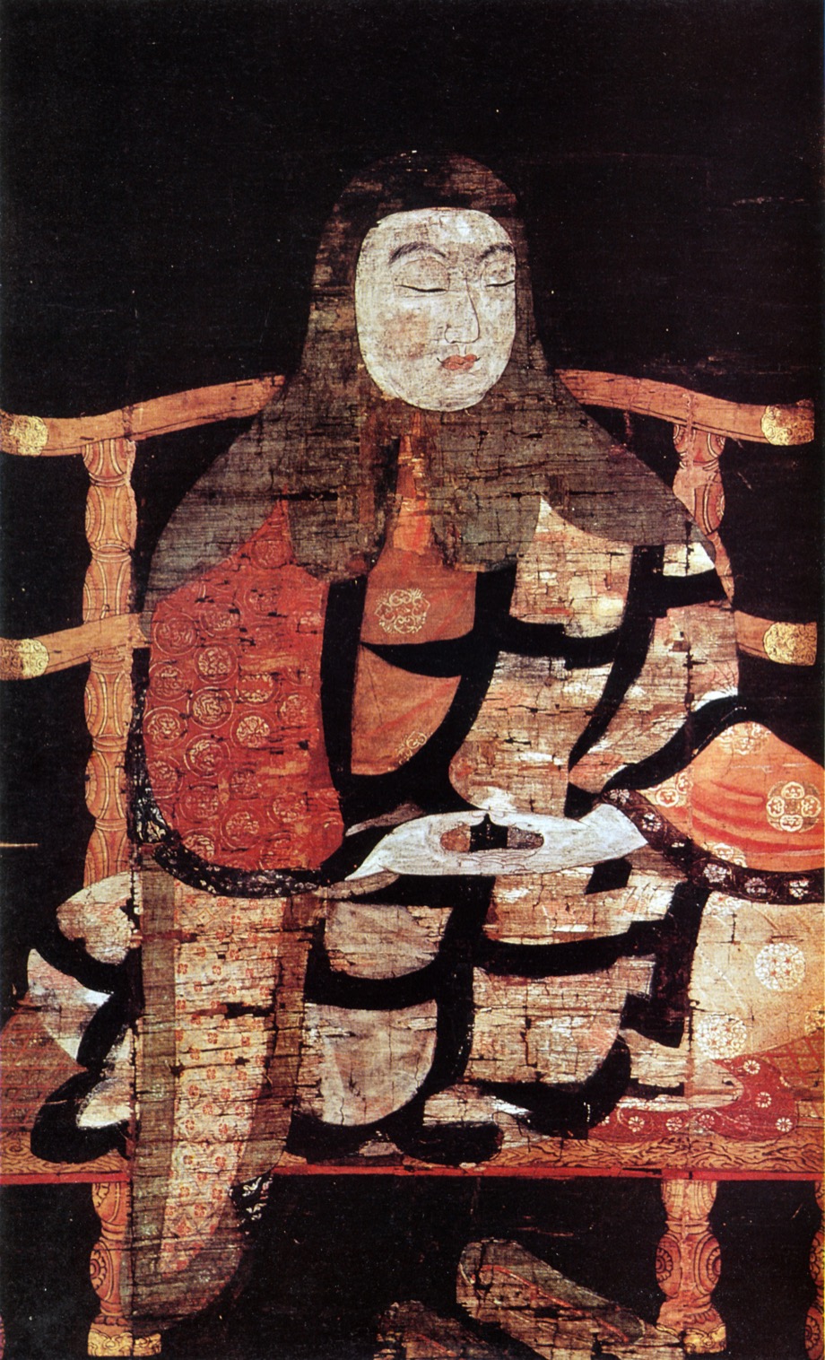 Later portrait of Saichō from the Ichijō-ji collection, unknown Japanese artist, 11th century