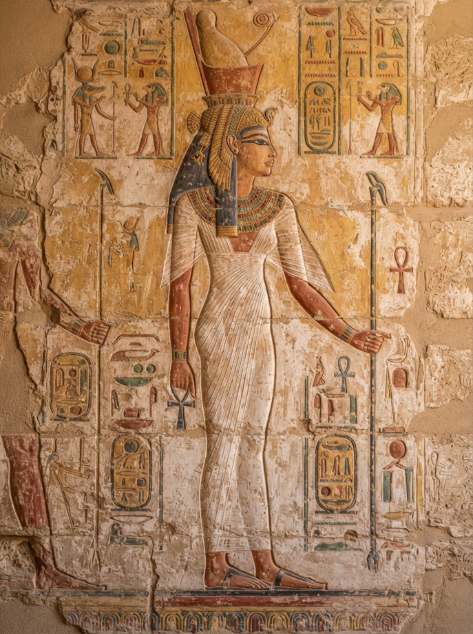 AI-assisted Portrait of Sobekneferu