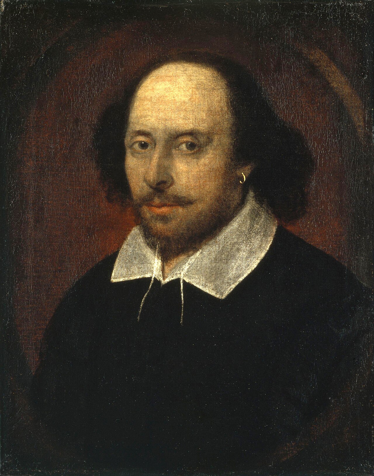 The Droeshout engraving of William Shakespeare, from the First Folio (1623)